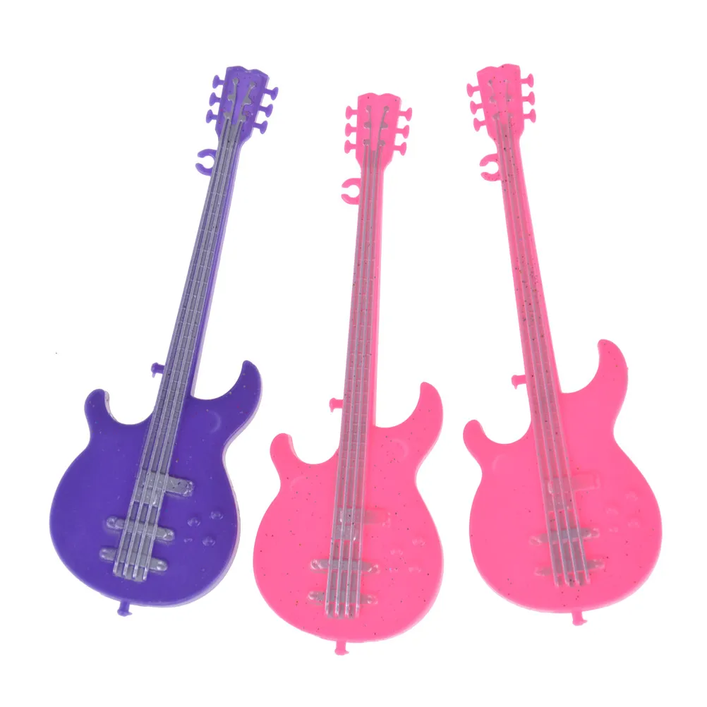 Гитара для кукол аксессуары детский игровой домик пластиковая игрушечная