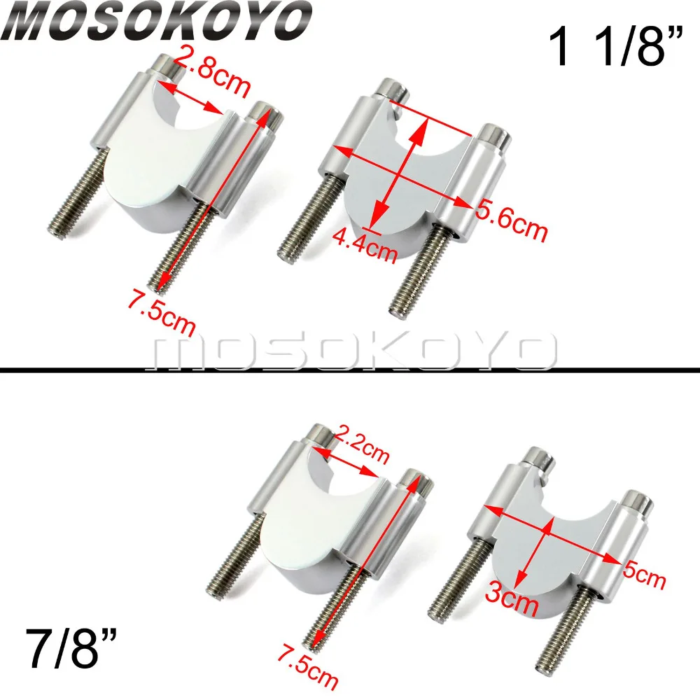 Черный Enduro Racing 30 мм Руль Riser Kit 1 1/8 "7/8" крепление для Honda CRF 1000 KTM DUKE 1190 990 SMR YAMAHA ATV