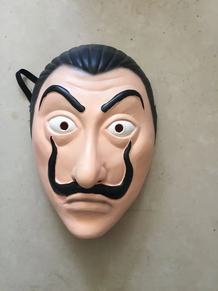 2 шт., маска для косплея из фильма «Salvador Dali», «Heist The House of Papel», «House of Papel», маскарадный костюм+ маска для лица