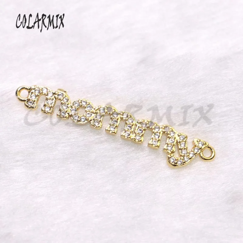 10 шт. радужные браслеты для мамы с кристаллами циркониевые ювелирные аксессуары