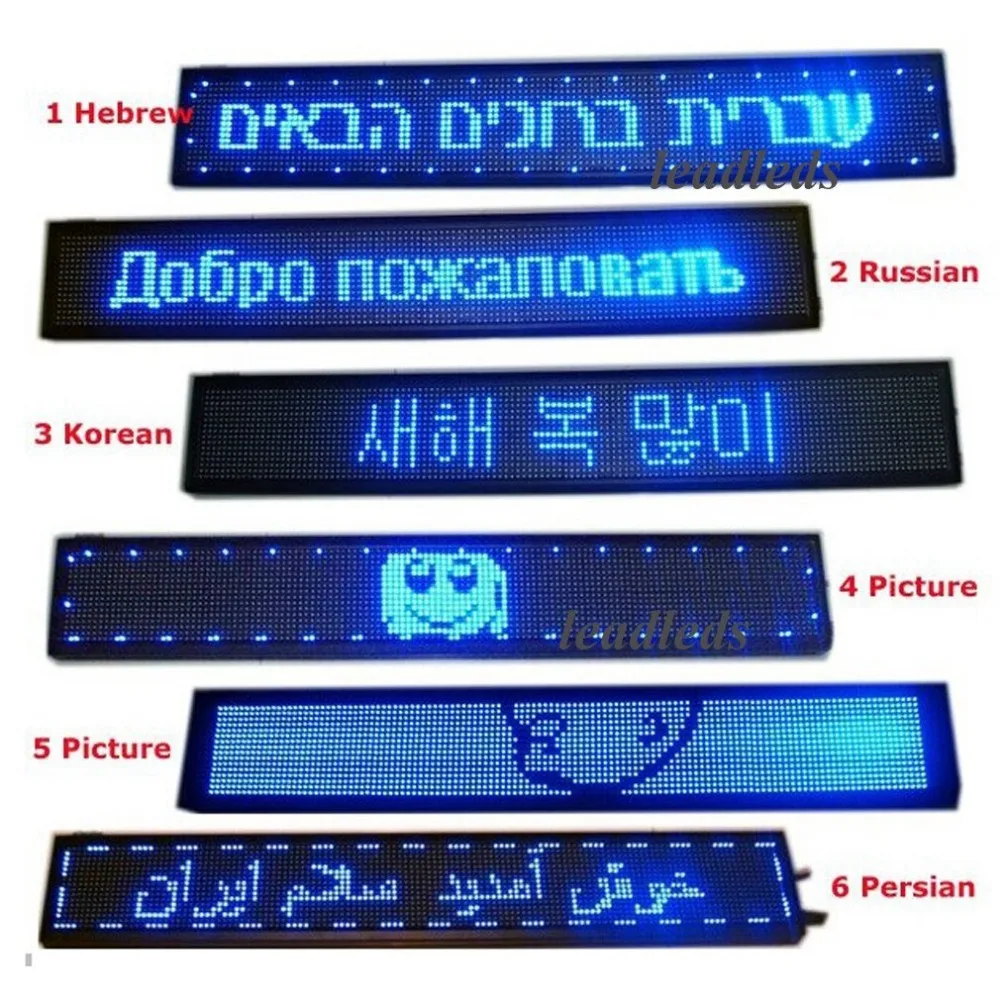 40x6 3 дюймов синяя светодиодная вывеска беспроводная и usb программируемая