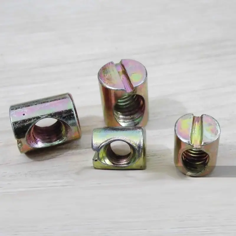 Высокое качество баррель гайка крест дюбель кроватки мебель шлицевая