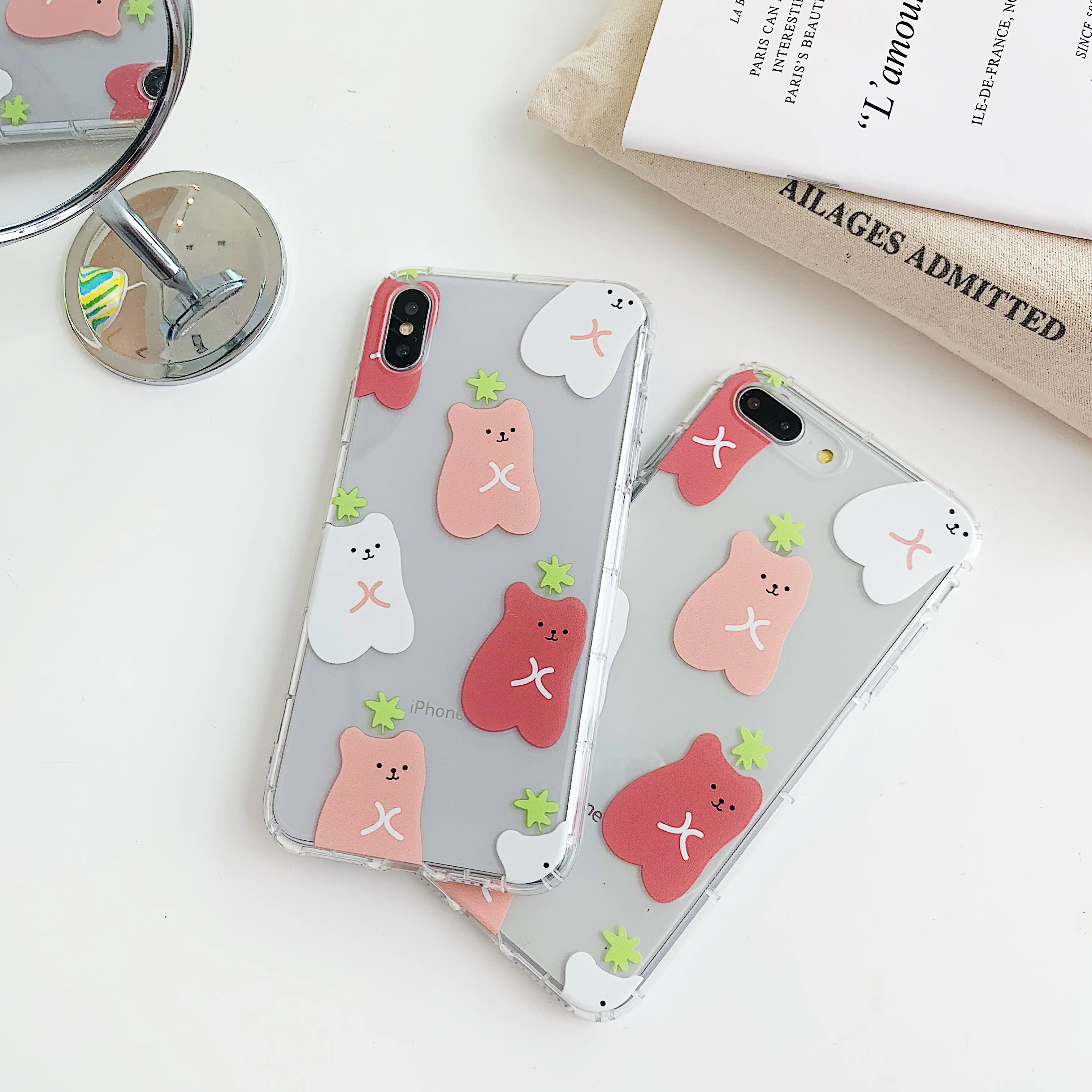 Прекрасный мультфильм Конфета медведь чехол для телефона iphone XR X XS Max чехлы 6 6s 7 8