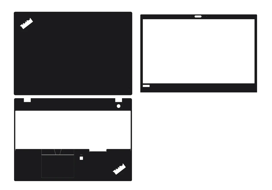 Наклейка для ноутбука из углеродного волокна защитная пленка Lenovo Thinkpad T580 P52S 15