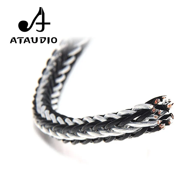 Кабель Динамика ATAUDIO Hi Fi высококачественный Гибридный OCC посеребренный объемный