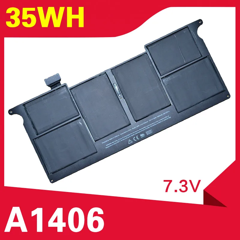 ApexWay 7,3 V 35Wh Аккумулятор для ноутбука Apple A1406 MacBook Air 1" A1465 A1370(2011 производство