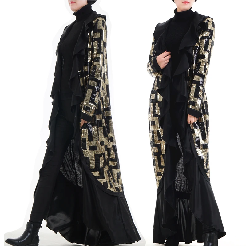 Открытый халат abaya Дубай с блестками кимоно кардиган мусульманское платье хиджаб Кафтан Исламская одежда Абая для женщин Рамадан Elbise Caftan