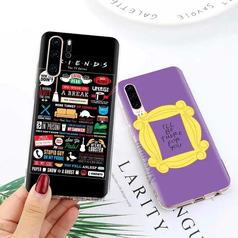 Мягкий чехол из ТПУ для huawei P30 P20 Pro P30 P20 Lite P10 P9 Lite P Smart Plus Friends tv дверь прозрачный силиконовый чехол