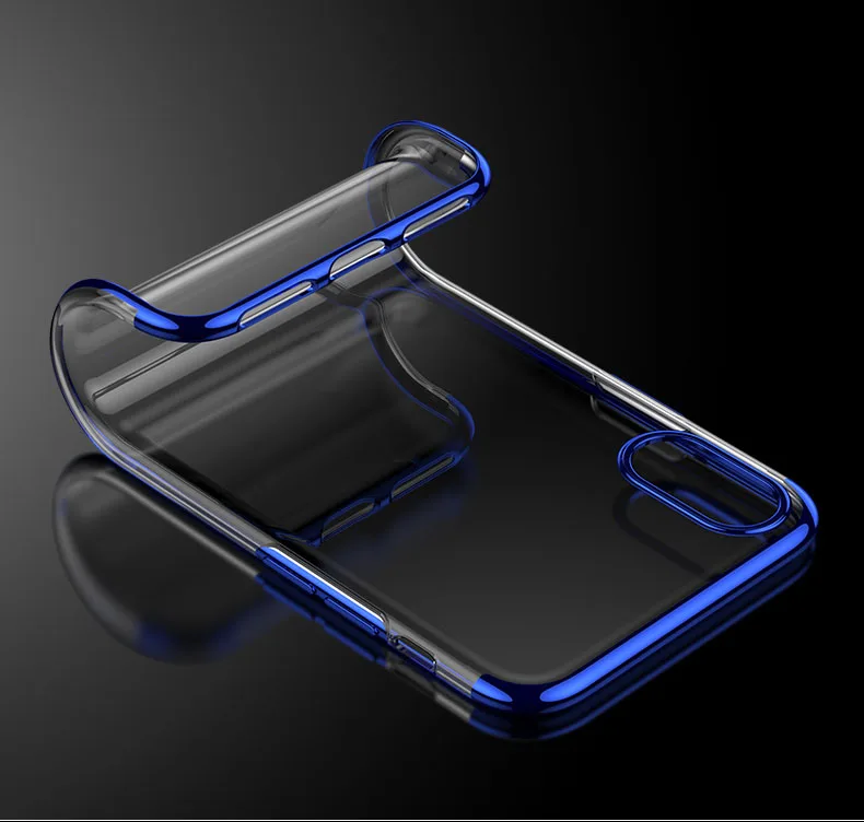 Luxury Transparent Silicon Case for iphone x 6 6s 7 8 plating For iPhone 6S Plus Clear Soft TPU Back cover |
