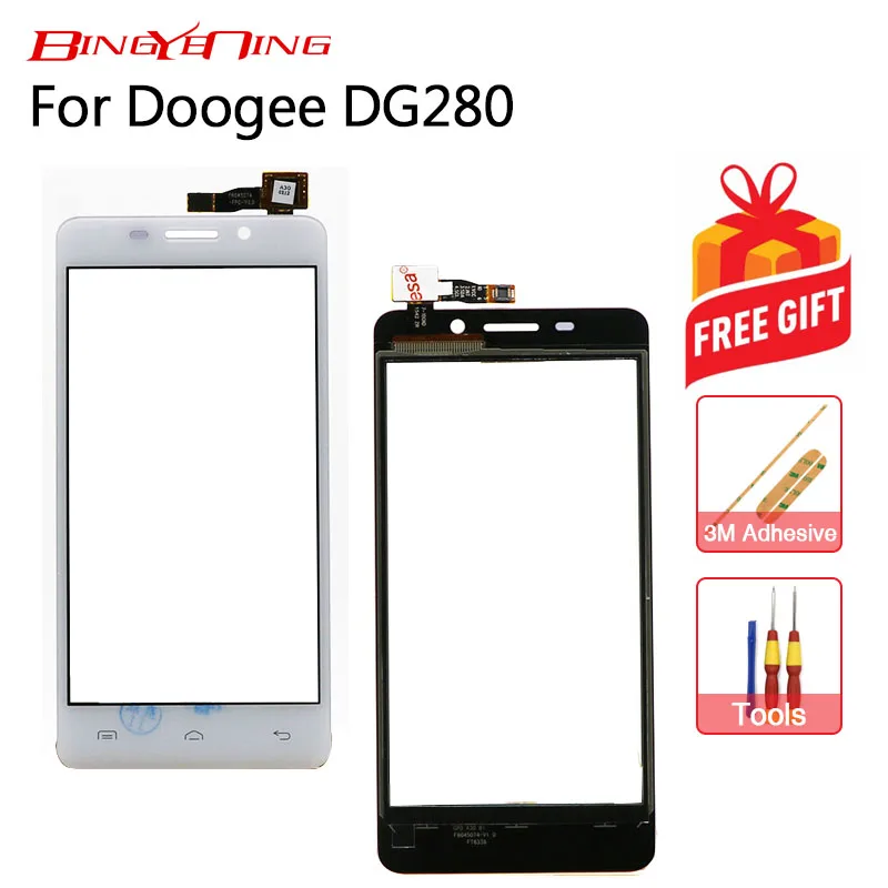 BingYeNing новый оригинальный Для Doogee DG280 дигитайзер сенсорный экран стеклянная