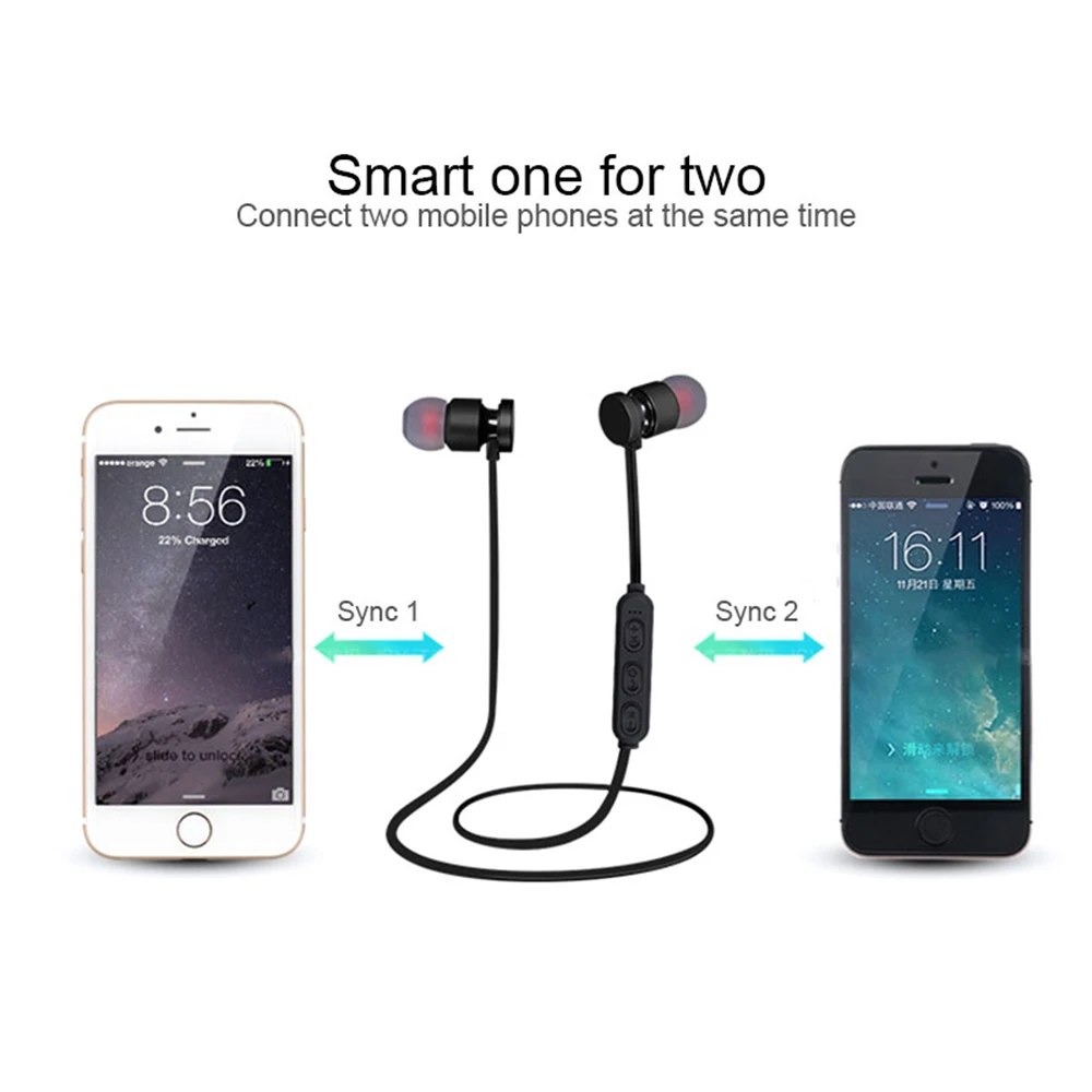 Беспроводные Bluetooth 4 2 наушники Поддержка 16 г SD/TF карта легкие спортивные