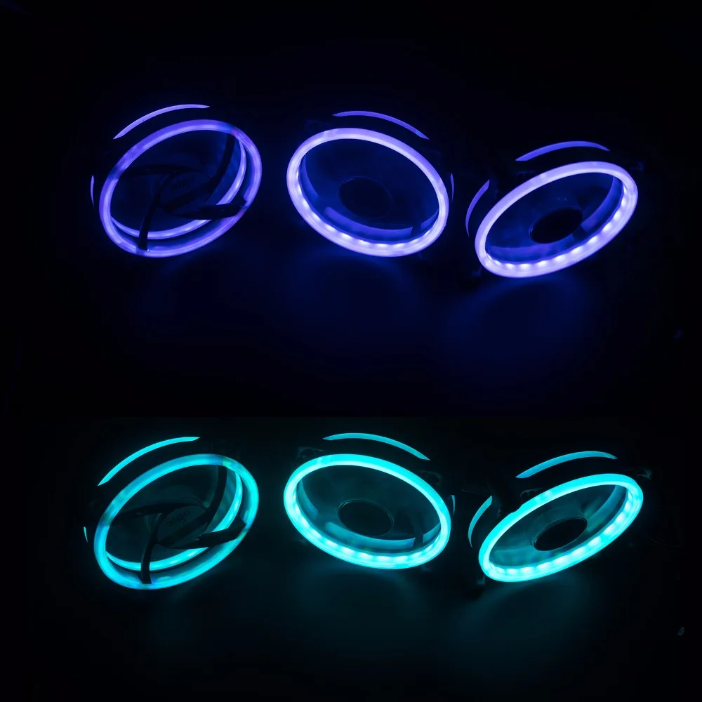 Aigo Z6 3 упак. кулер для процессора RGB LED 120 мм с дистанционным ИК пультом Вентилятор