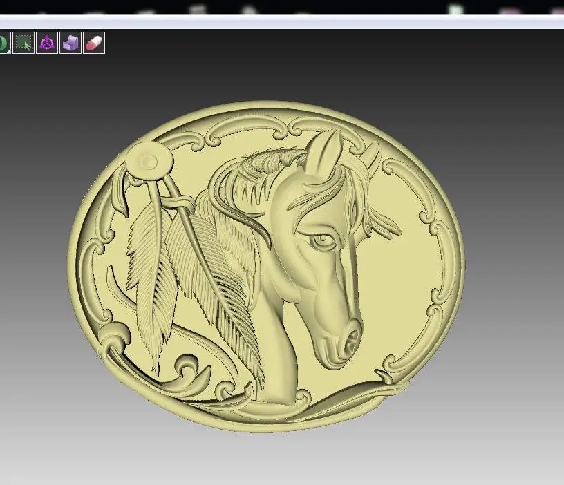 Модель 3d STL для ЧПУ | di stl ЧПУ-маршрутизатора конский и перьевой ЧПУ-файлы (ES)