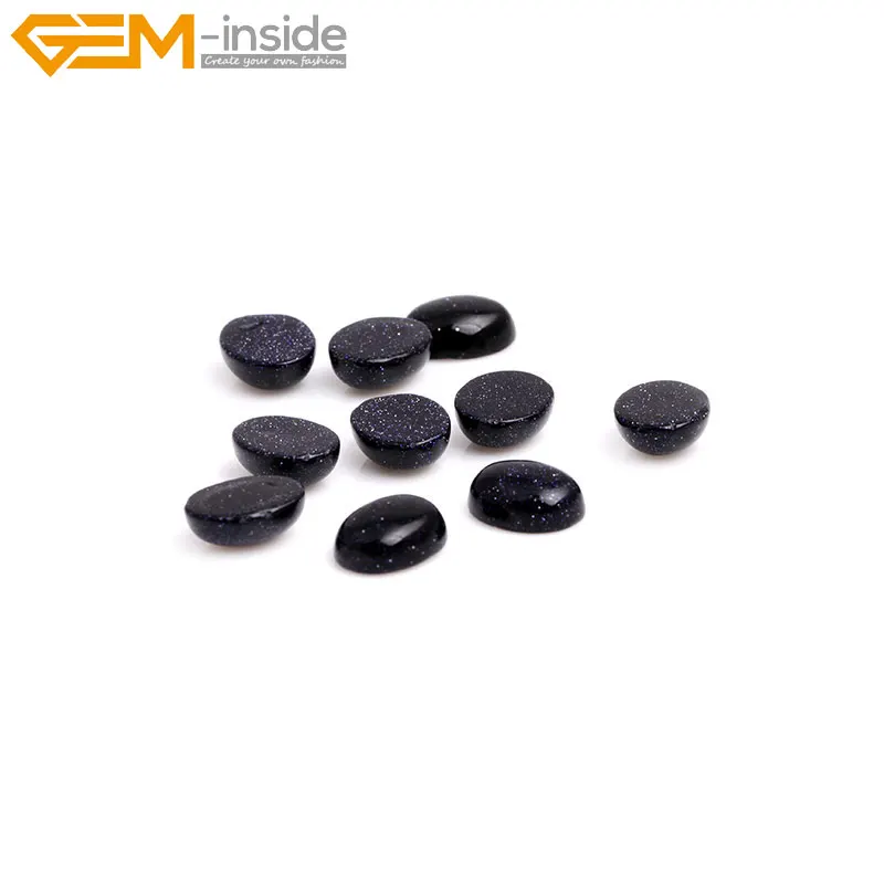 Натуральный голубой песок камень кабошон бусины для ювелирных изделий кольцо