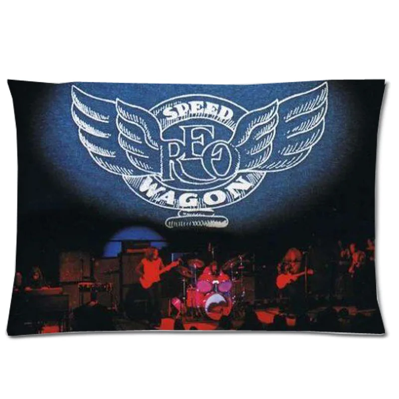REO Speedwagon Two Side Pillow Cover Decorative Case Polyester Slip Rectangle Pillowcase 20*30 Inch | Дом и сад