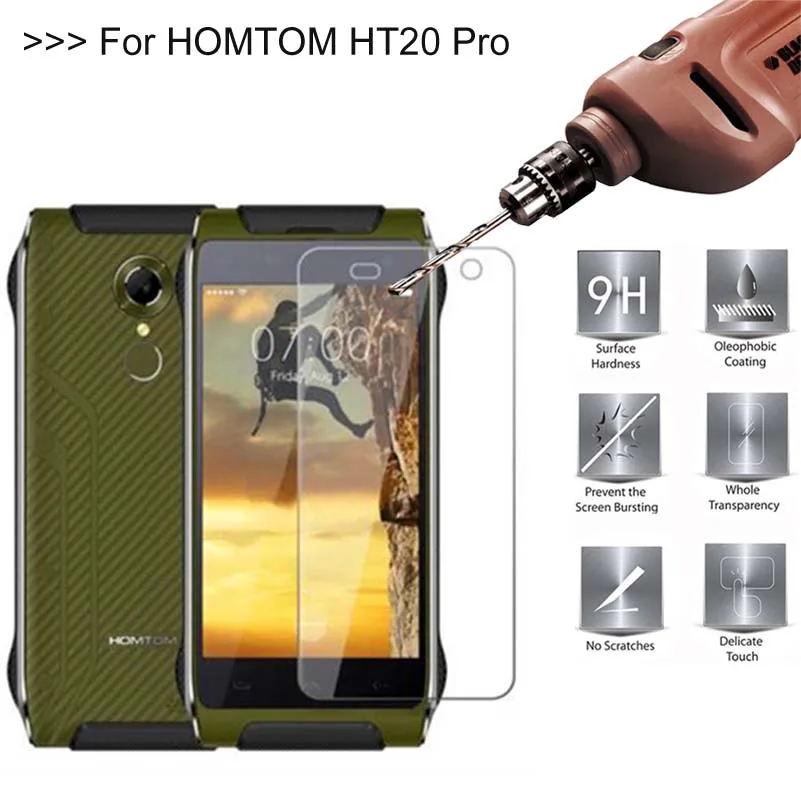 9H 2.5D 0 26 мм Закаленное стекло протектор для Homtom HT20 Pro 4 7 дюймов LED экран закаленное