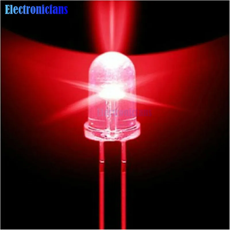 Комплект диодов с круглыми красными светодиодами 100 шт. 5 мм|kit kits|kit led 5mmkit |