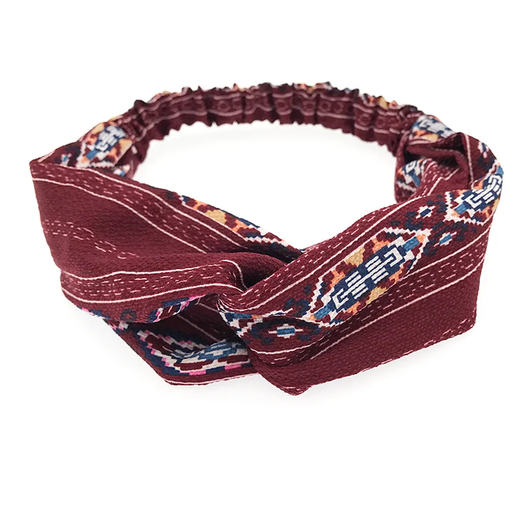 1 шт. аксессуары для волос женские ободки в стиле ретро с алмазным принтом зимний