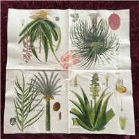 as picture 20 винтажных салфеток, бумажных салфеток, растений, кактусов, цветов, ручной работы, декупаж, для свадьбы, Рождества, дня рождения, вечеринки, кафе, Декор, сервеллеты - Цвет: as picture