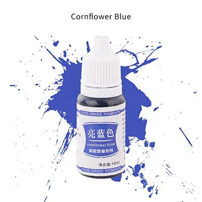 Bright blue Transhome пищевой краситель 1 шт. съедобный пигмент полезный, безопасный инструменты для украшения тортов из мастики Макарон крем торт выпечки/кондитерские инструменты - Цвет: Bright blue