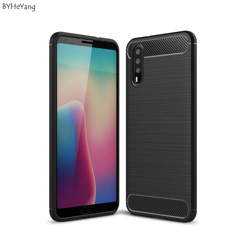 

Чехол BYHeYang для huawei P20, противоударный мягкий ТПУ Матовый чехол-накладка для huawei P20, чехлы для телефонов, противоскользящие
