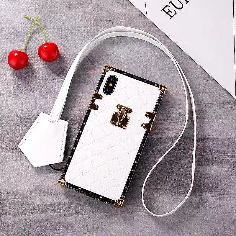 Модный Роскошный квадратный чехол для iphone 6 6s 7 8 plus сумка телефона из