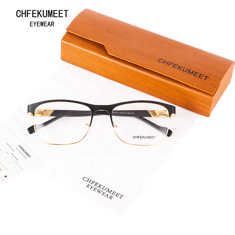 

CHFEKUMEET TR90 Glasses Frame Men Vintage Prescription Myopia Optical Frames Clear Lens Optical Spectacles oculos de grau gafas