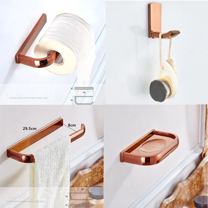Бесплатная доставка Biggers роскошные медные аксессуары для ванной комнаты цвета