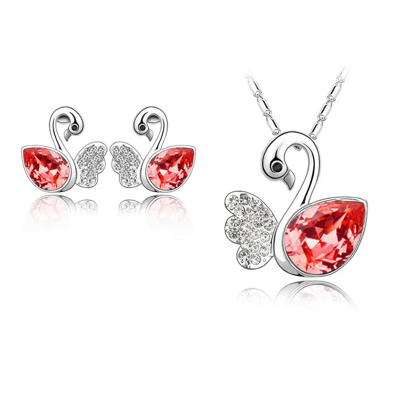 Новинка 2014 оптовая продажа модные ювелирные изделия Стразы кристалл лебедь