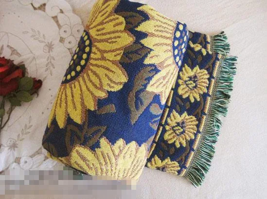 Бесплатная доставка одиночный/двойной размер синий/красный Подсолнух диван