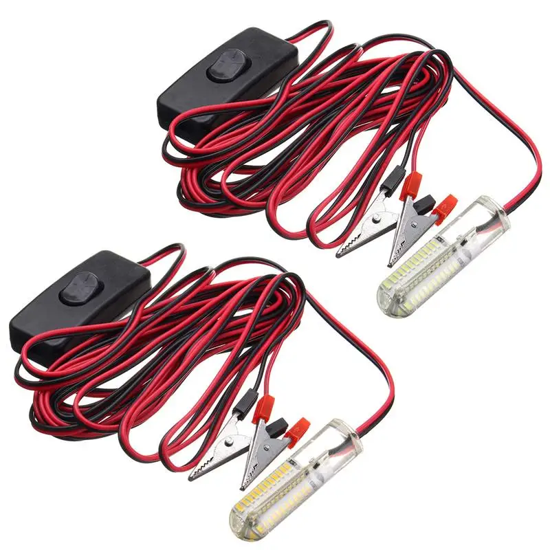 Холодный/теплый белый светодиодный светильник 3014 96 smd светодиодный подводный светильник светодиодный рыболовный светильник Ночная лодка притягивает рыбу DC12V 12W