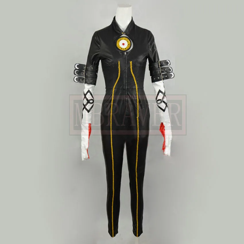 Bayonetta/черный комбинезон для девочек; карнавальный костюм
