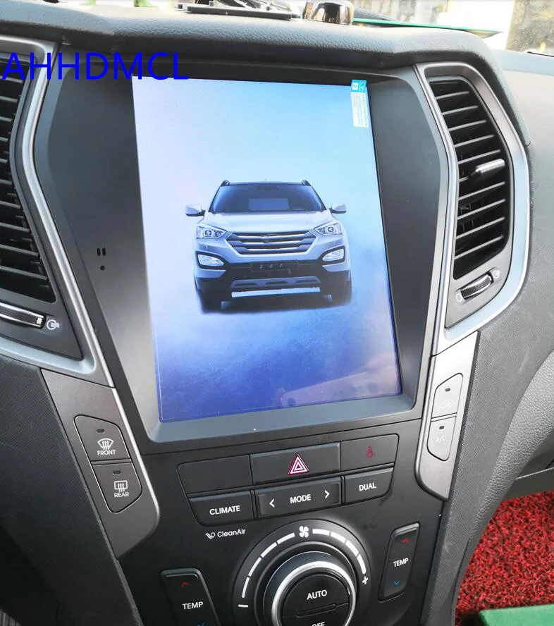 Автомобильный ПК PAD Tesla стиль мультимедийный плеер Android 7,1 gps навигация для hyundai iX45 Santa Fe 2013