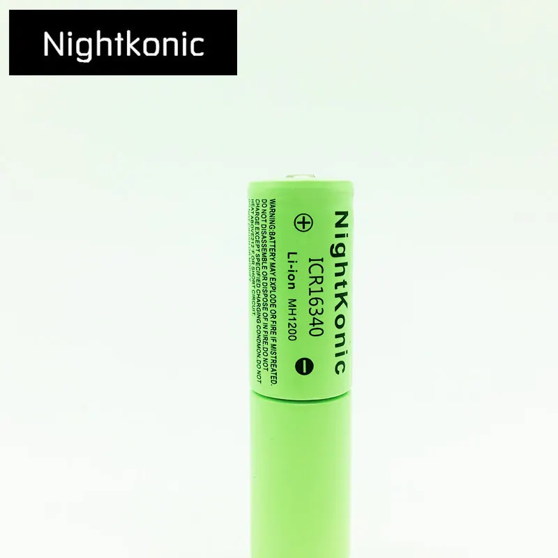 Высокое качество Nightkonic 1 шт./лот ICR 16340 аккумуляторная батарея 3 7 в литий ионный