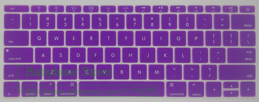 purple Для Macbook Pro 13 не Сенсорная панель Модель A1708 чехол для клавиатуры Защитная силиконовая кожа версия США - Цвет: purple