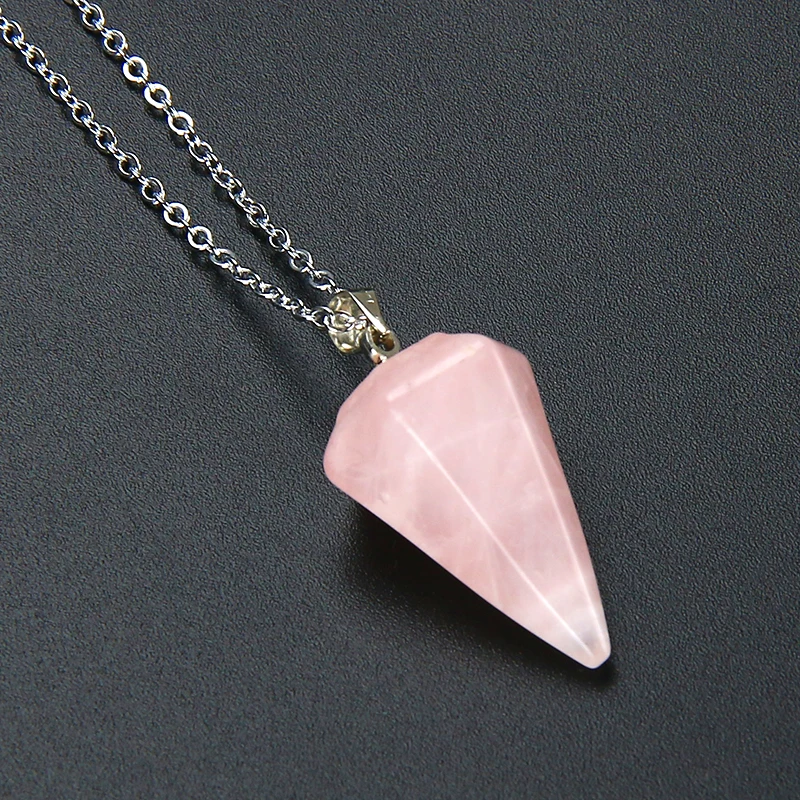 Подвески из фиолетового камня Reiki для чакры подвеска натурального черного оникса