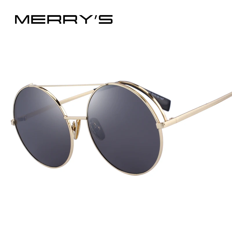 Женские Классические круглые солнцезащитные очки MERRYS 100% защита от ультрафиолета