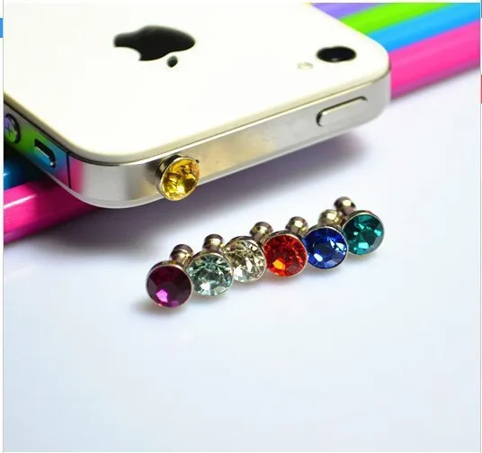 10 шт. Алмазная Пылезащитная заглушка для HTC Samsung Galaxy s6 iphone 6 plus 5s 5 3 мм Наушники