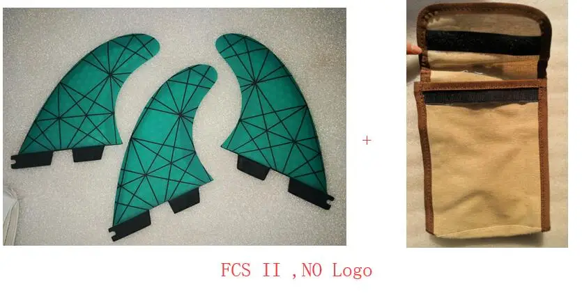 FCS II NO Logo w bag Горячая черная линия серфинга плавники G5 M FCS II Tri набор серфинга плавники аксессуары для сёрфинга серфинга плавники - Цвет: FCS II NO Logo w bag