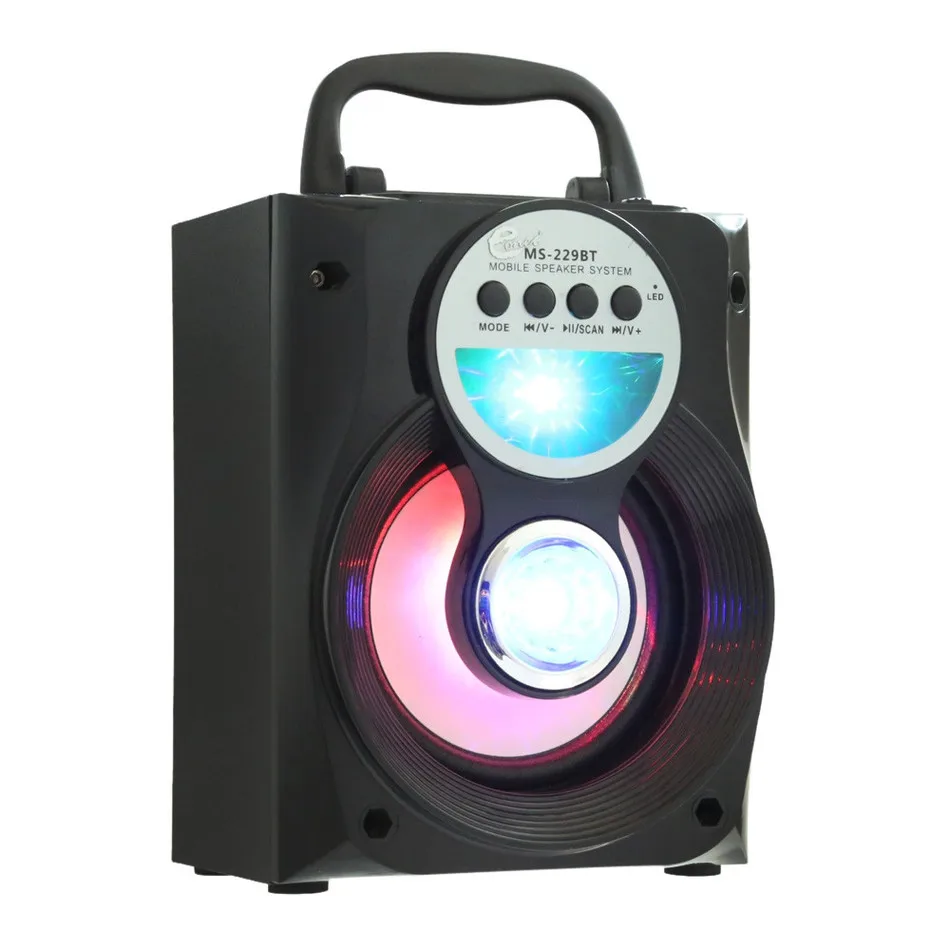 Original Loudspeaker Redmaine MS 229BT MS- Portable Bluetooth Speaker Bass LED Backlight FM AUX Input | Электроника
