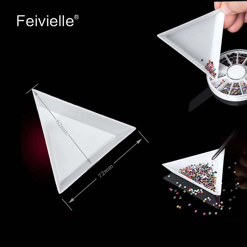 Feivielle Новинка 2 шт./компл. Стразы для дизайна ногтей с драгоценными камнями Пинцет