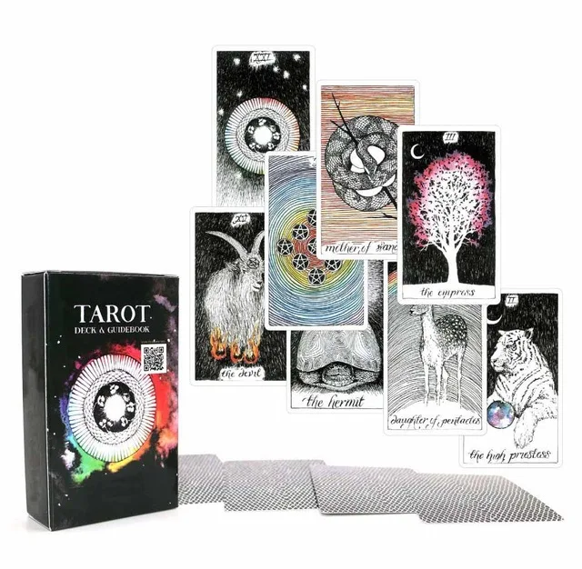 yexing tarot Ациент Таро колода 78 карт-красивый дизайн мастер-класса-электронная книга для руководства Таро карты игры для женщин - Цвет: yexing tarot