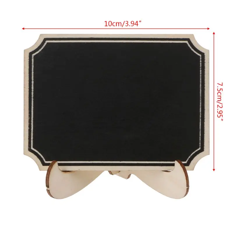 10 шт. Деревянный Мини стол со школьной доской памятка сообщение стенд мел доска