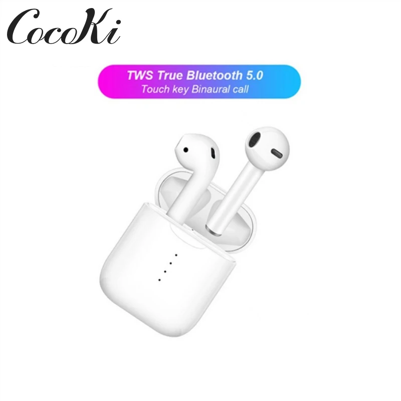 I5 TWS Bluetooth гарнитура беспроводной 5 0 с зарядки нажав Touch управление наушники для