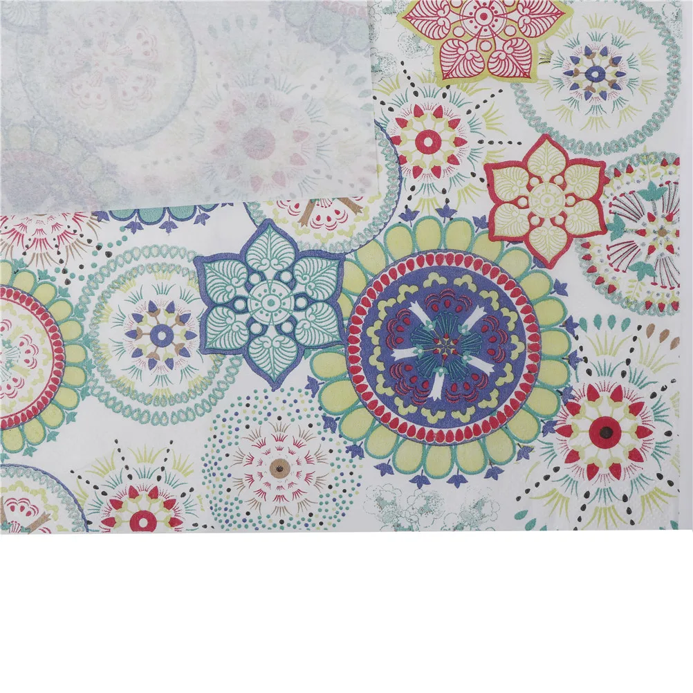 20 шт./упак. цветная бумажная салфетка с цветами для вечеринки 100% натуральная