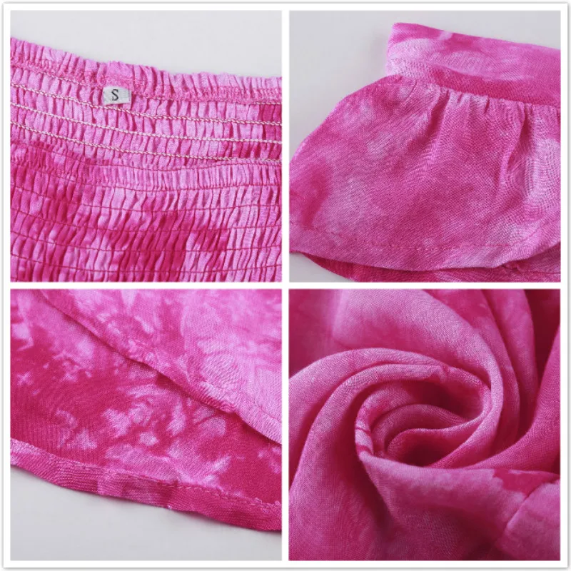 платье летнее длинное 2019 пляжное галстук краситель женские платья больших