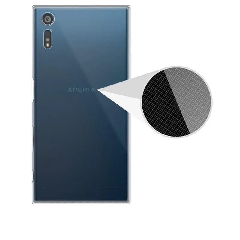 Ультратонкий Прозрачный чехол для телефона Sony Xperia XZ/XR/L1 бампер силиконовый