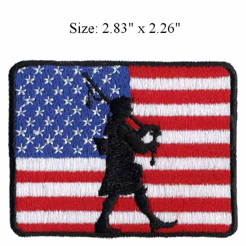 Человек на ходьбе 2 83 &quotШирокая вышивка патч для американских/звезд/полосы