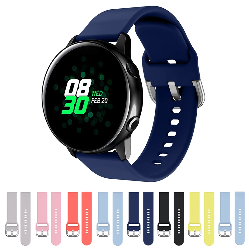Ремешок для TicWatch E huawei 2 Smart Huami Amazfit Bip Youth Smartwatch ремень умные часы чистый цвет
