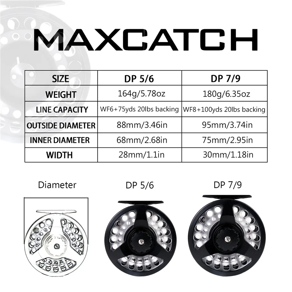 Maximumcatch Fly катушка комбо кассета Рыболовная с 3 дополнительными кассетными